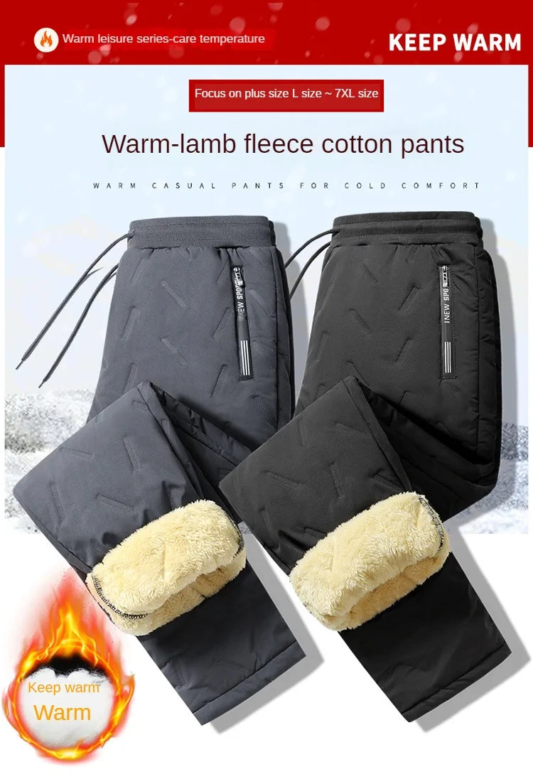 Thermal Fleece Sweatpants with Lamb Wool Lining