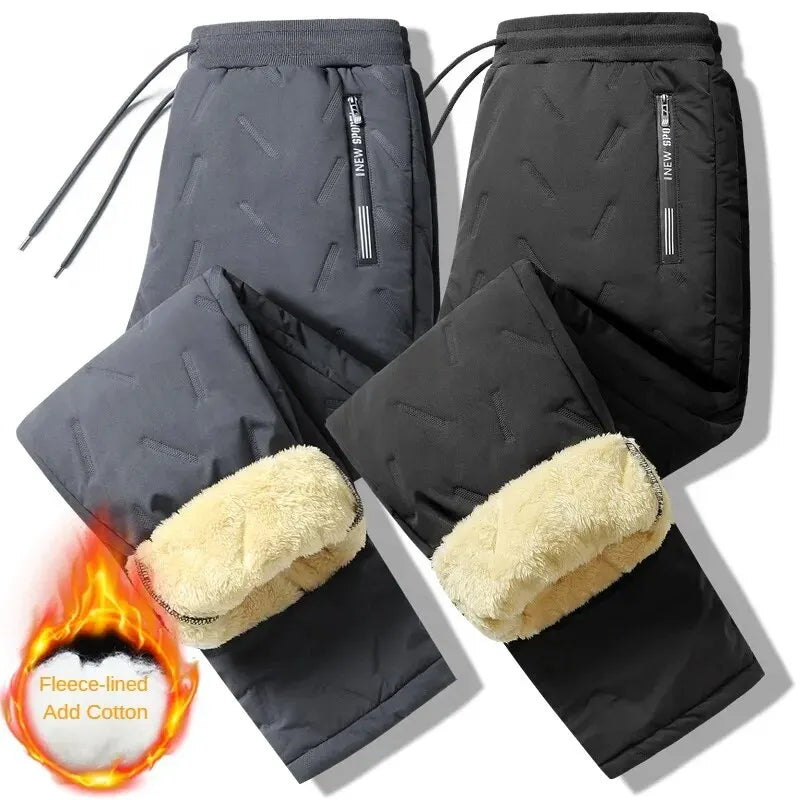 Thermal Fleece Sweatpants with Lamb Wool Lining