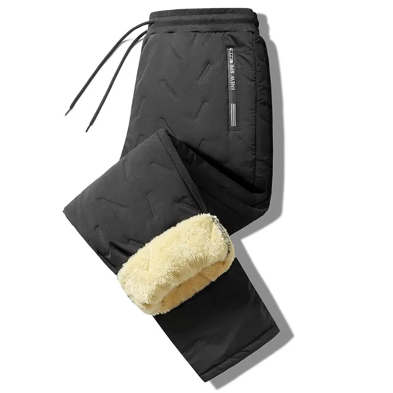 Thermal Fleece Sweatpants with Lamb Wool Lining